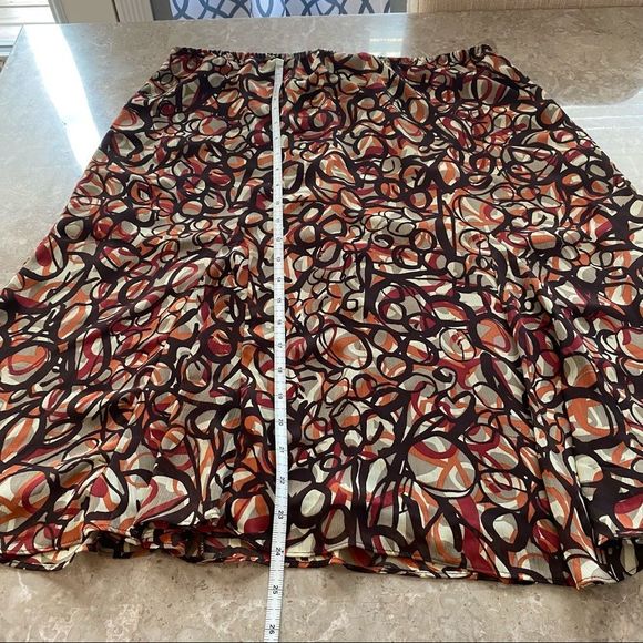 Bay Studio women’s elastic waist below the knee fully lined mixed browns XLP - Picture 4 of 7